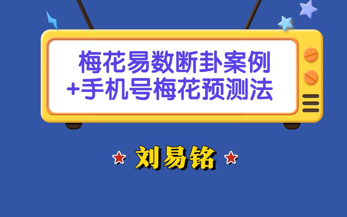 刘易铭梅花易数断卦案例视频36集 百度网盘分享（九鼎易学）
