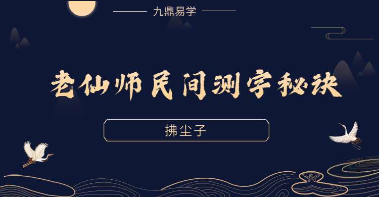 拂尘子 老仙师民间测字秘诀 视频5集（九鼎易学）