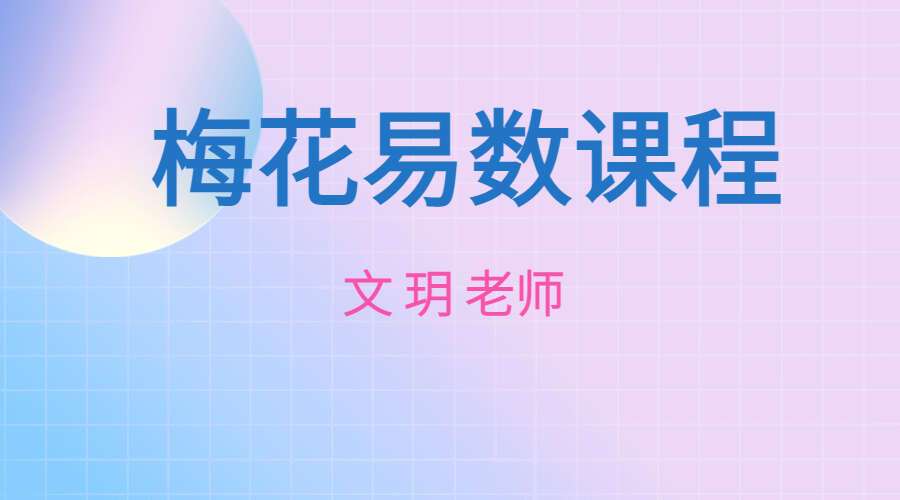 文玥梅花易数视频课程20集 梅花易数入门课程 百度网盘分享