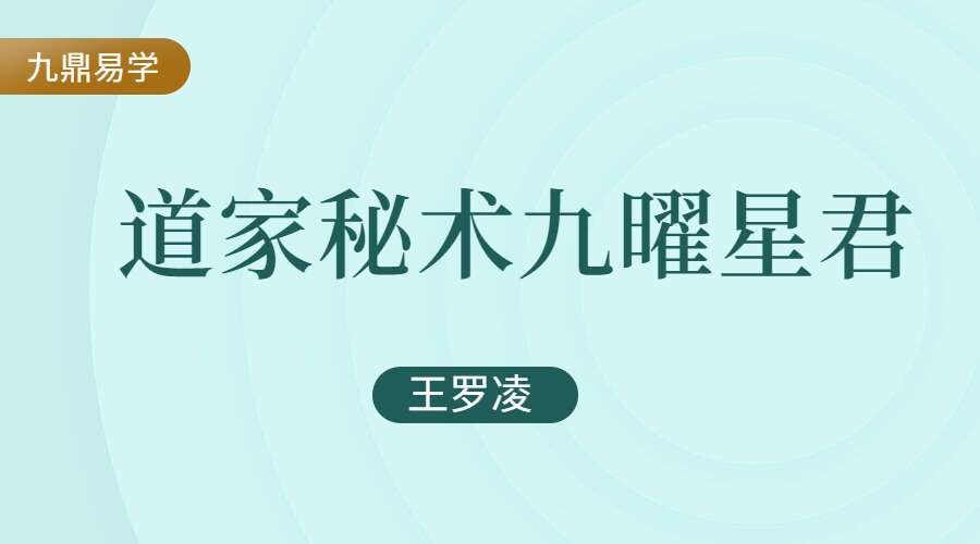 王罗凌老师道家秘术九曜星君讲座 视频5集