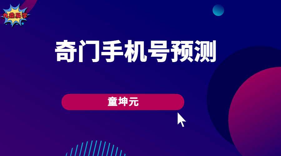 童坤元奇门手机号预测 视频26集 (九鼎易学)