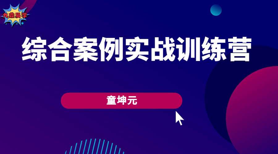 童坤元综合案例实战训练营 视频10集 （九鼎易学）