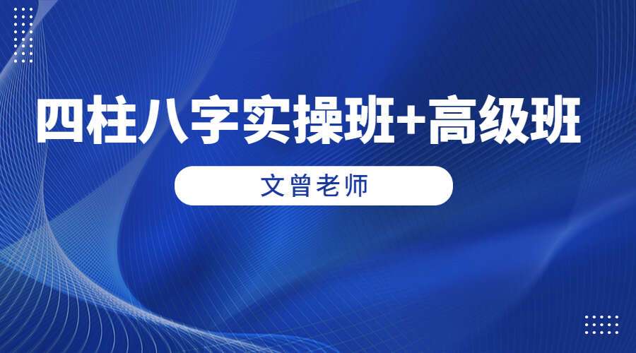道谷学院文曾老师四柱八字实操班+高级班 视频153集