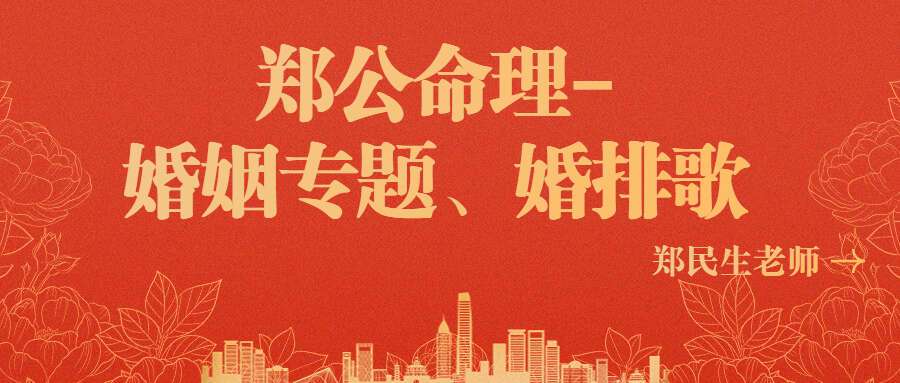 郑民生郑公命理-婚姻专题、婚排歌 视频20集(九鼎易学)