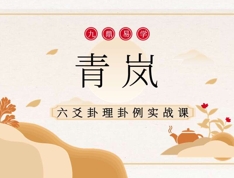 青岚六爻卦理、卦例、实战课 视频66集 （九鼎易学）