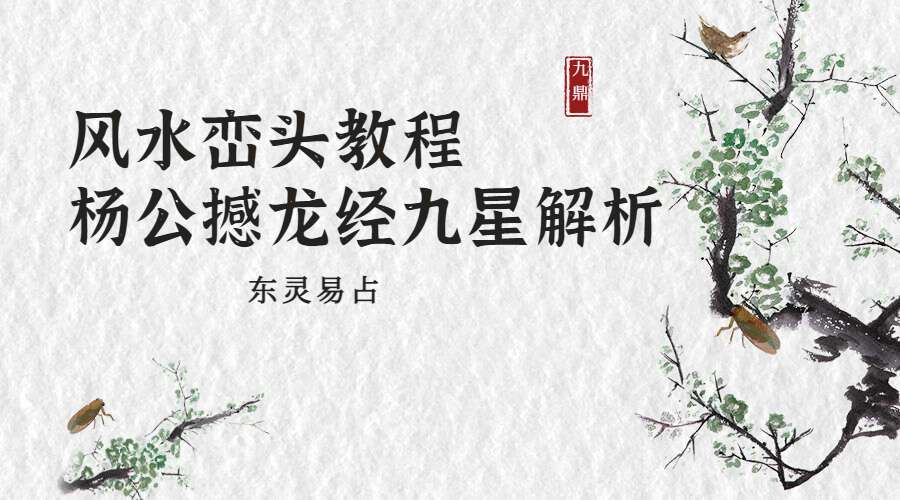 东灵易占风水峦头教程杨公撼龙经九星解析录像(九鼎易学)视频18集