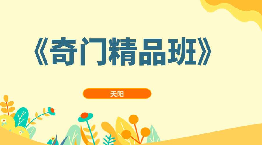 天阳《奇门精品班》 视频21集（九鼎易学）