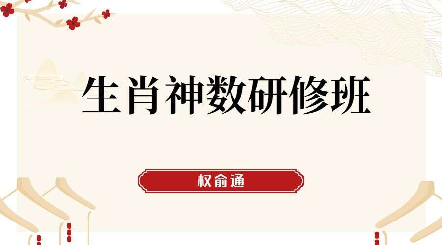 权俞通生肖神数研修班16集视频高清课程（九鼎 易学）
