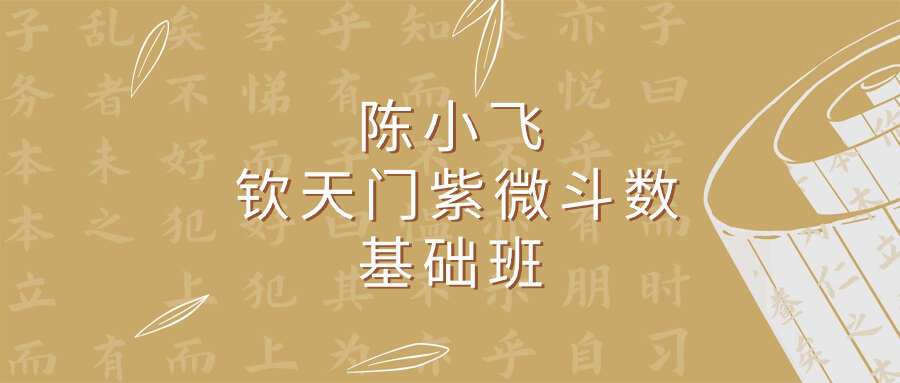 陈小飞 钦天门紫微斗数 基础班29集