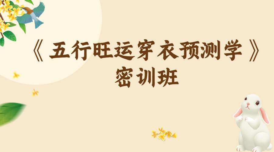2023年《五行旺运穿衣预测学》密训班系列网课14集（九鼎易学）