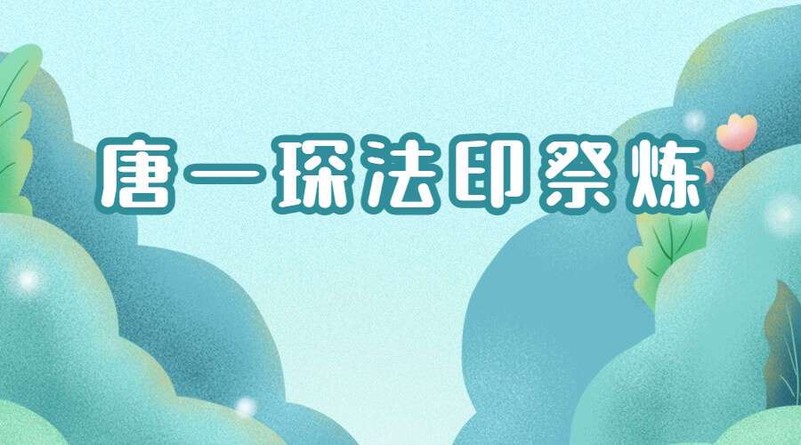 唐一琛法印祭炼 视频+文档(九鼎易学)