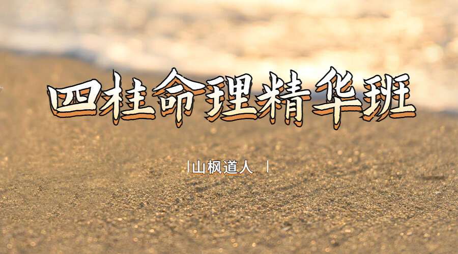 山枫道人四柱命理精华班视频（九鼎易学）