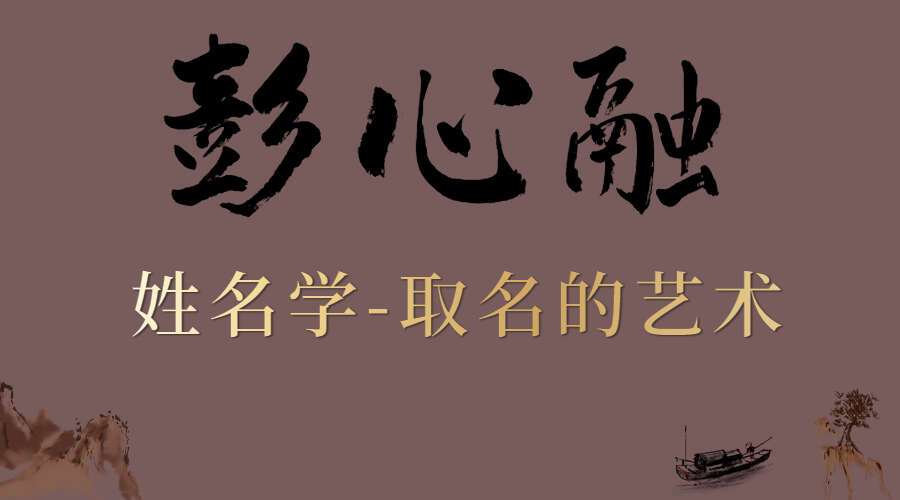 彭心融姓名学课程视频12集 取名的艺术（九鼎易学）