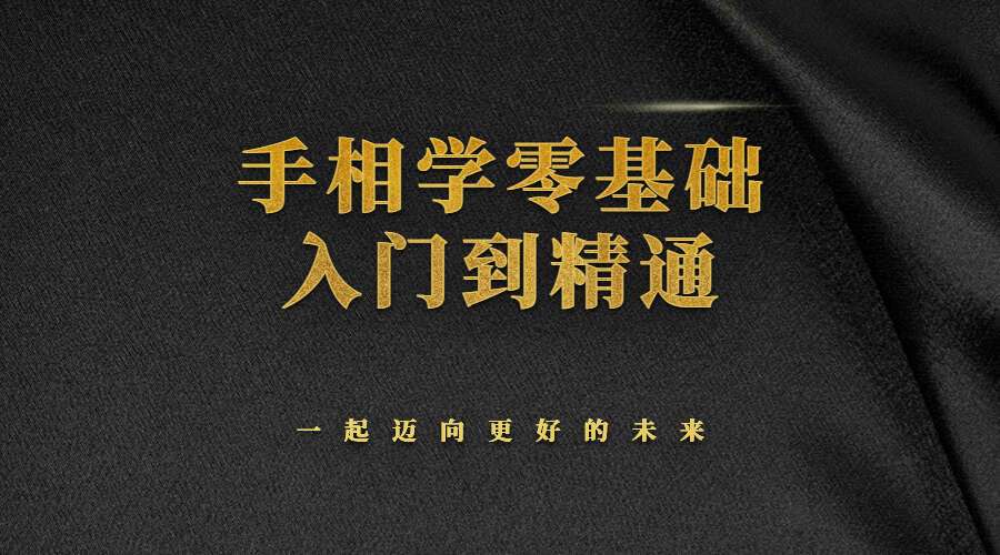 手相学零基础入门到精通 视频47集 真人案例 传统手相结合西方占星理论 （九鼎易学）