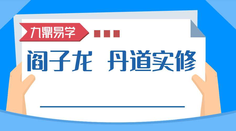 阎子龙 丹道实修课程46集视频 (九鼎易学)