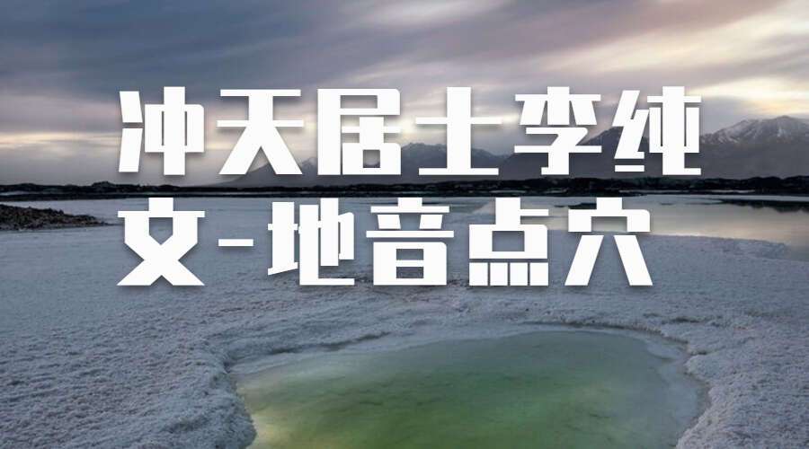 冲天居士李纯文-地音点穴 电子书（九鼎易学)