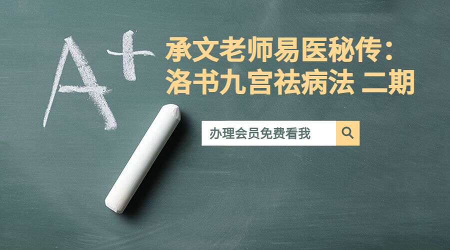 承文老师易医秘传：洛书九宫祛病法 二期（九鼎易学）