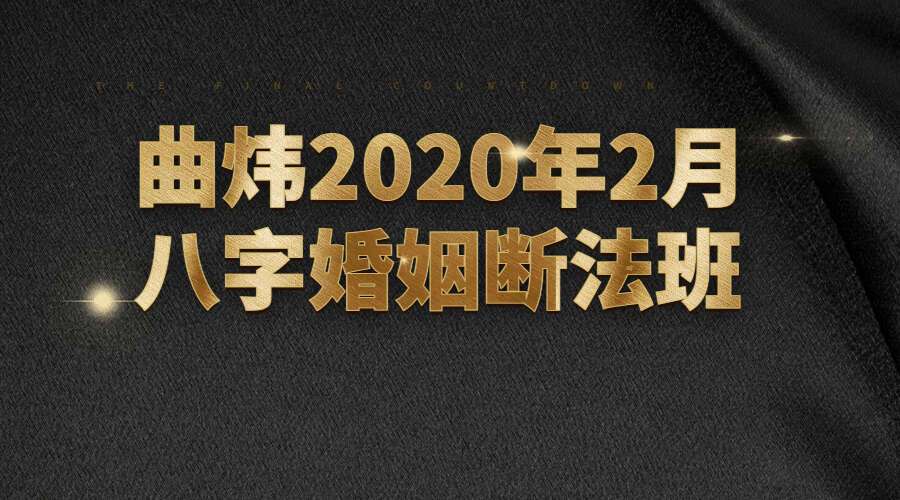 曲炜2020年2月八字婚姻断法班内部视频18集 带课件一个视频一个小时左右（九鼎易学）