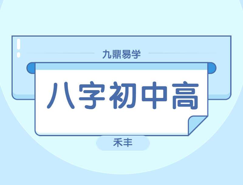 禾丰老师四柱八字预测学视频教程初级+中级+高级（九鼎易学）