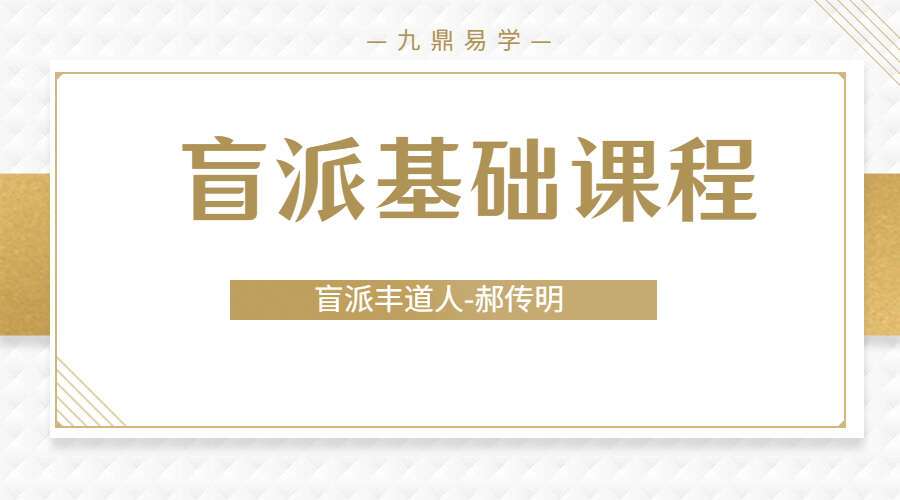 郝传明-山西盲派丰道人8集（九鼎 易学）