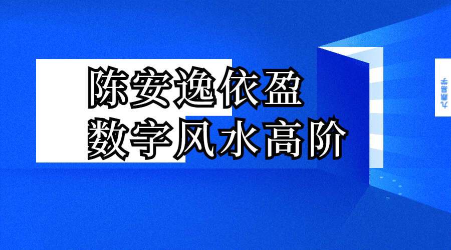 陈安逸依盈数字风水高阶16集高清视频（九鼎易学）