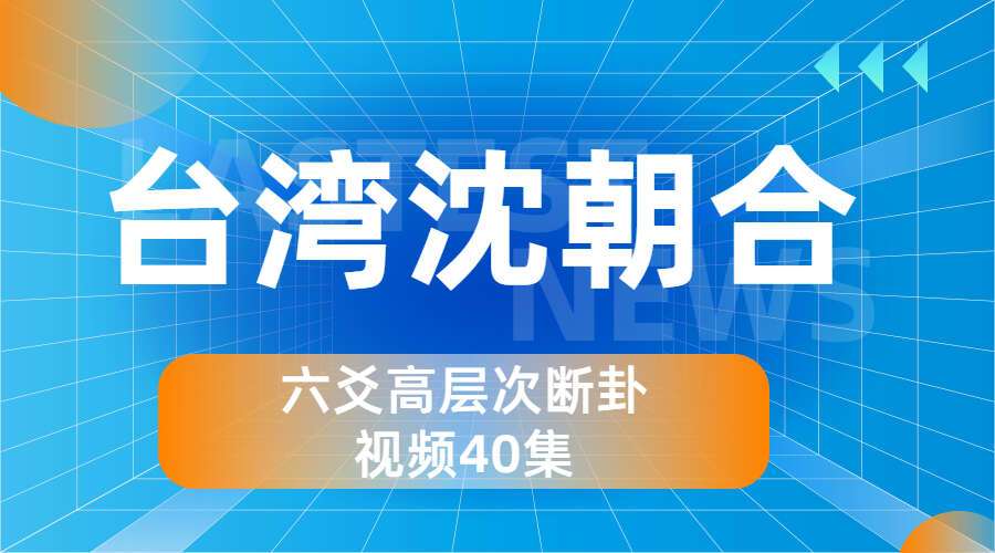 台湾沈朝合 六爻高层次断卦 视频40集（九鼎易学）