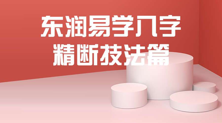东润易学八字精断技法篇 共23集（九鼎易学）
