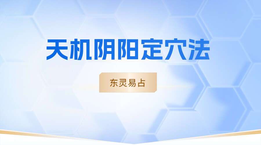 东灵易占-天机阴阳定穴法（九鼎易学）