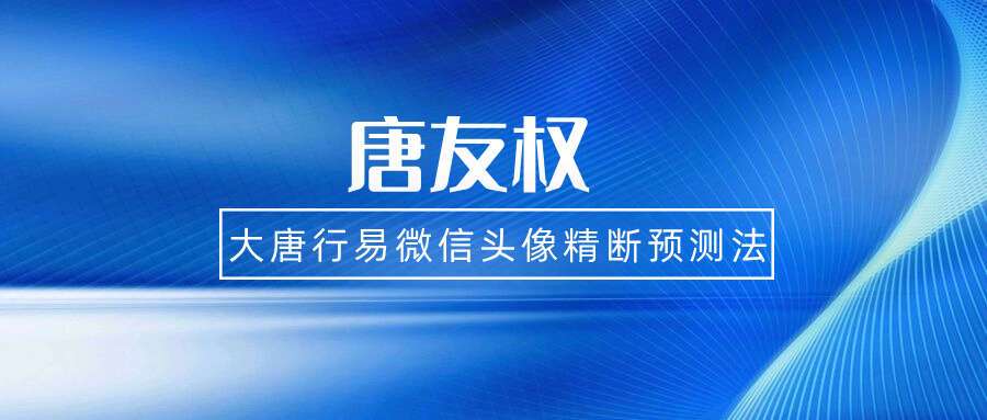 唐友权 大唐行易微信头像精断预测法 233页