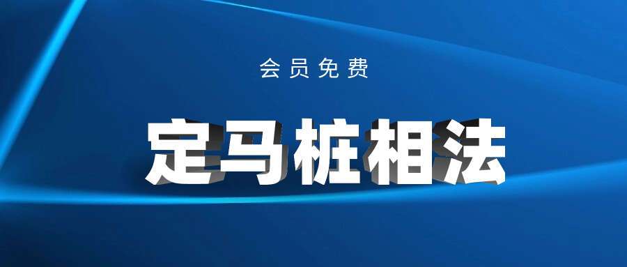 定马桩相法视频 50集
