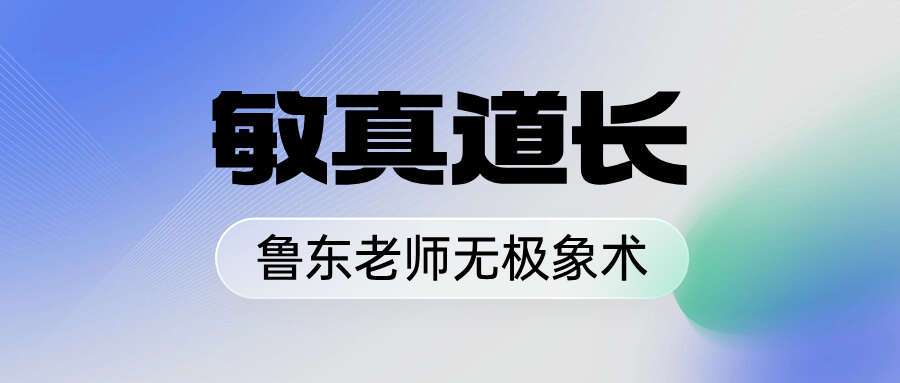 敏真道长鲁东老师无极象术录音+教材