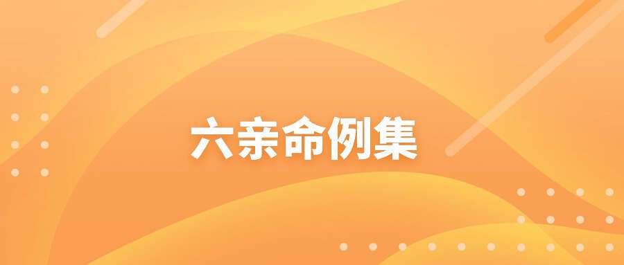 曲炜 六亲命例集258页电子书