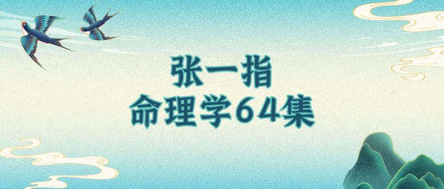张一指–命理学64集