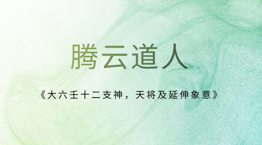 腾云道人《大六壬十二支神，天将及延伸象意》40集