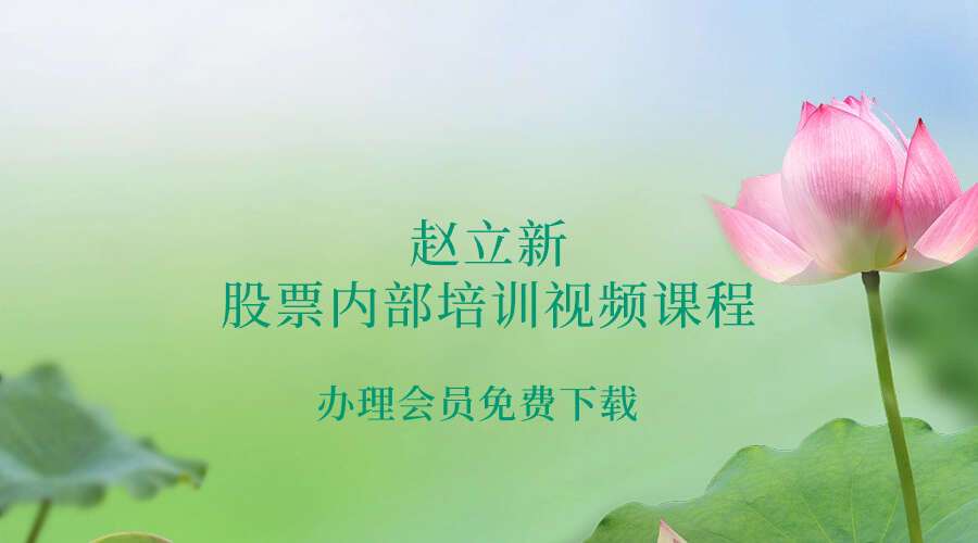 赵立新 江恩理论星象运行周期价格波动规律 股票内部培训视频课程