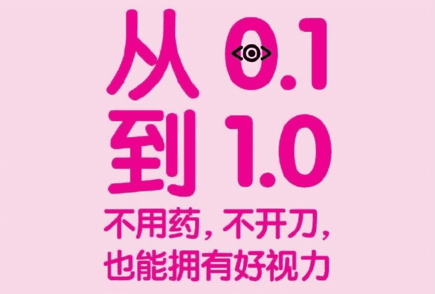 从0.1到1.0 不用药，不开刀，也能拥有好视力