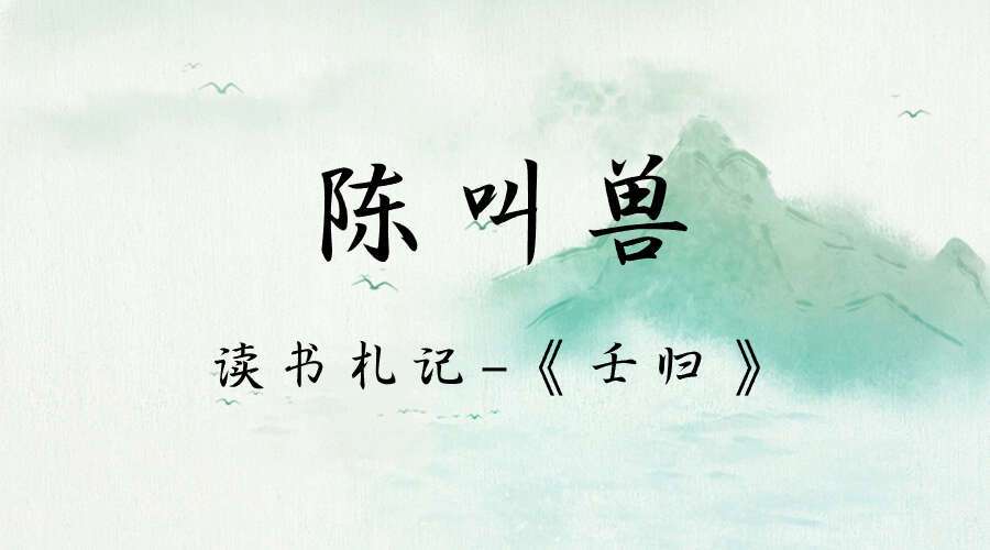 陈叫兽 读书札记-《壬归》