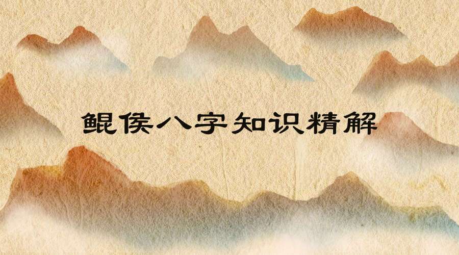 鲲侯八字知识精解