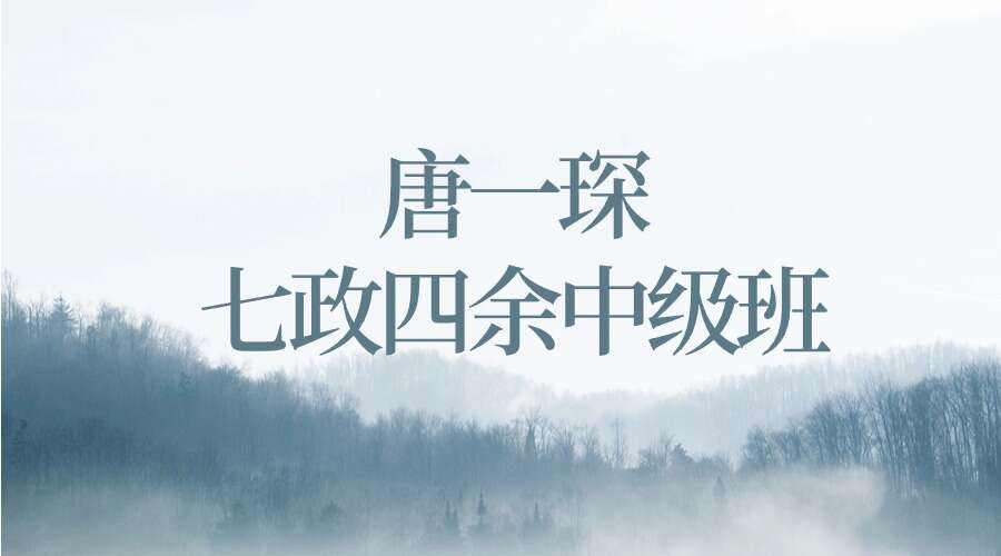 唐一琛 七政四余中级班9集