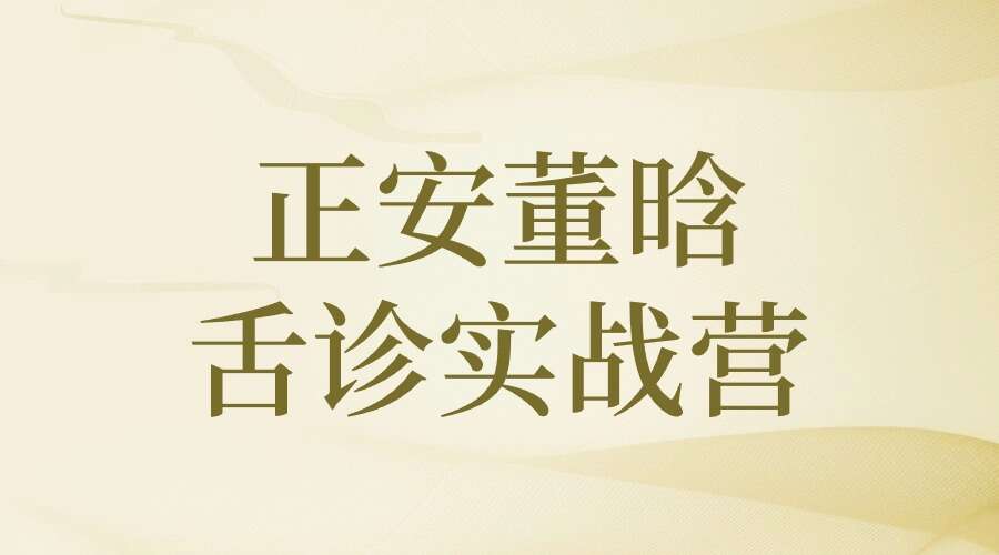 正安董晗舌诊实战营6集
