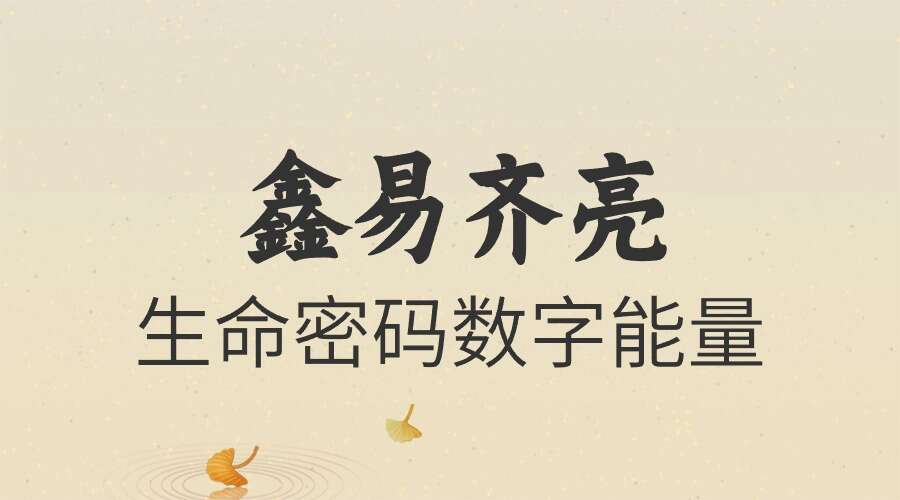 鑫易齐亮生命密码数字能量