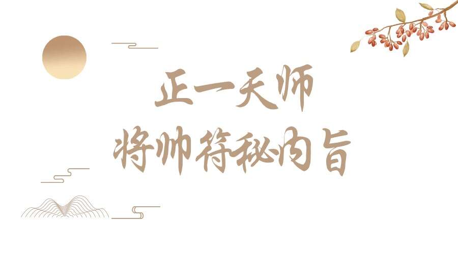 正一天师将帅符秘内旨（秘讳）24页电子书高清版本（九鼎易学）