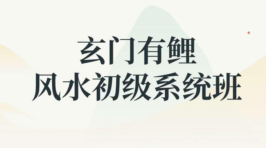 玄门有鲤_风水初级系统班【原版】
