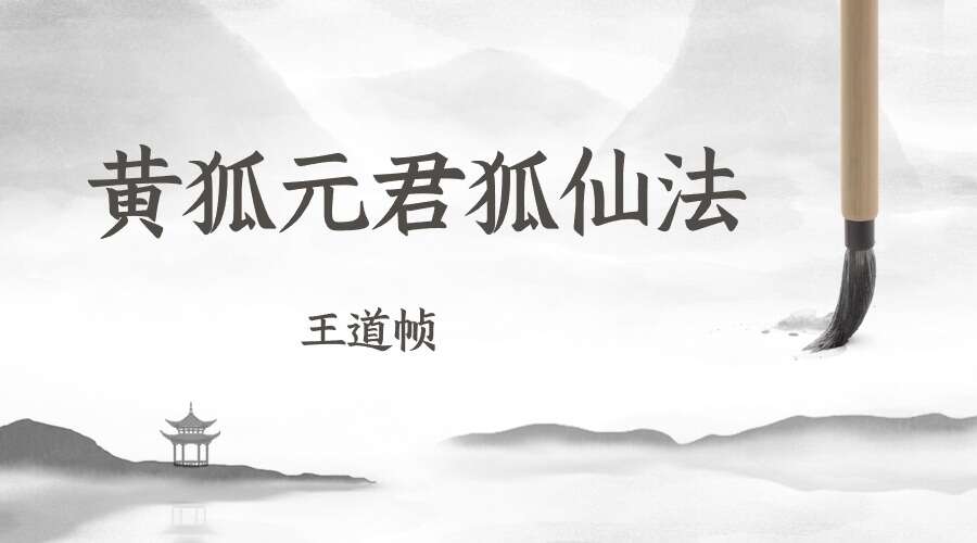 王道帧 三奇草堂 黄狐元君狐仙法 视频1集(九鼎易学)