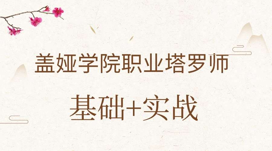 盖娅学院职业塔罗师基础课程长线班+实战解读十五讲 网络课程视频
