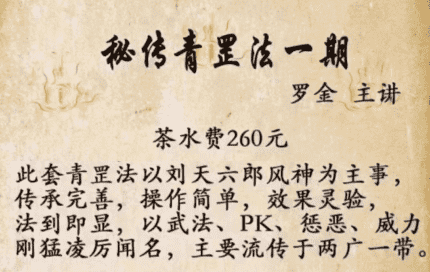 罗金 青罡法 第一期