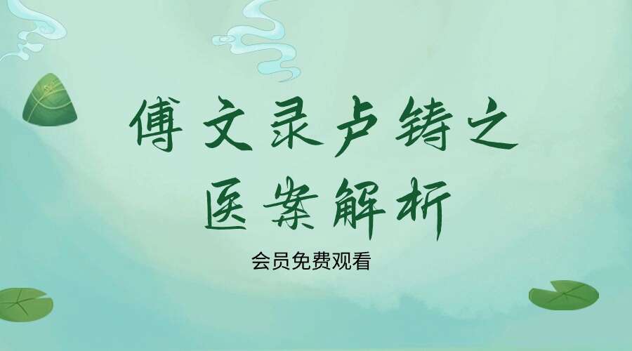 傅文录 卢铸之医案解析系列讲座 28讲‮音录‬课+讲义（九鼎易学）