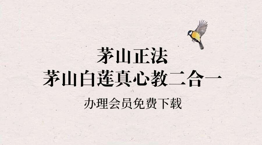 茅山正法 茅山白莲真心教二合一 94页