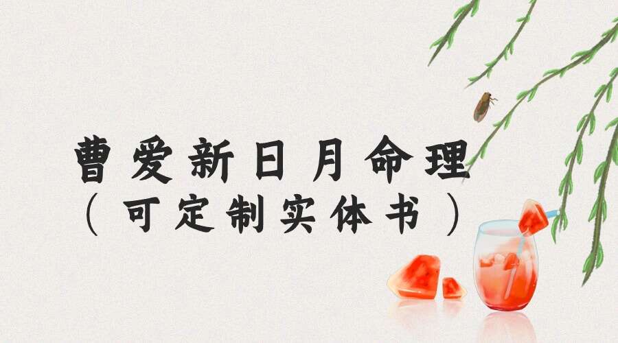 曹爱新日月命理(680元)PDF电子书341页