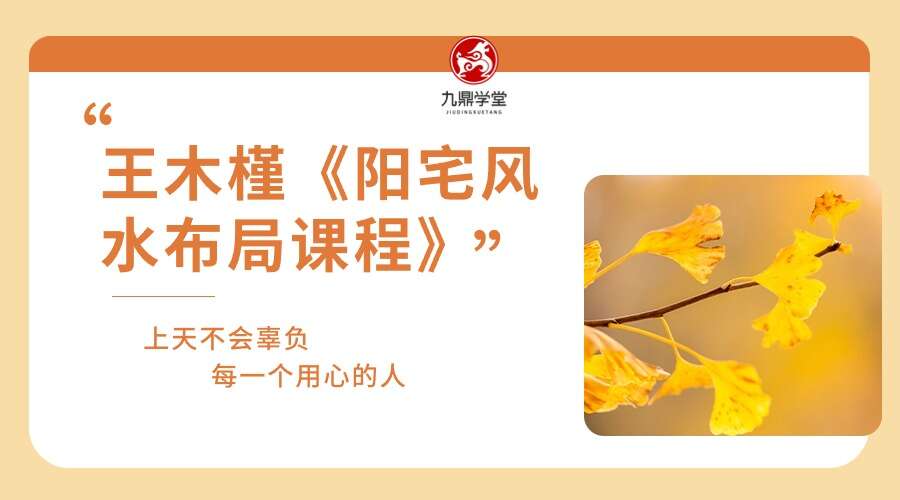 王木槿《阳宅风水布局课程》35集视频（九鼎易学）